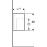 Шкаф боковой GEBERIT ICON XS 840239000 40 см