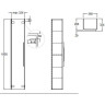 Шкаф-пенал GEBERIT SMYLE 805003000 35 см