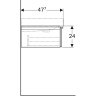 Тумба под раковину GEBERIT ICON 841492000 90 см